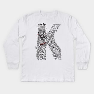 Letter K (Buu&Luu Alphabet) Kids Long Sleeve T-Shirt